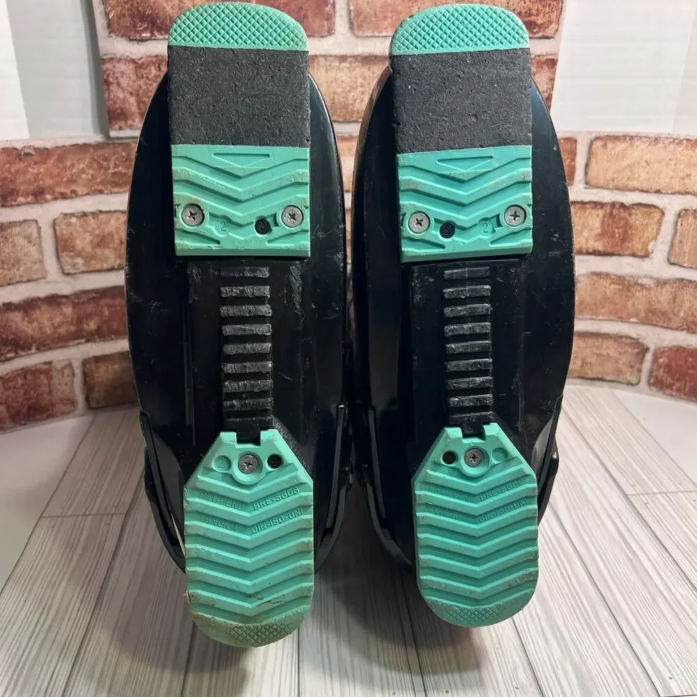 Vintage Salomon SX52 HTC Mens L Rear Entry Ski Boots WOW Teal Purple Colorway